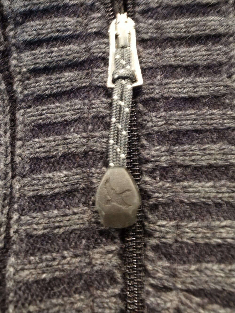 Eddie Bauer Women’s L Long Cable Knit Full Zip Cardigan Sweater Cotton Gray - Picture 7 of 14